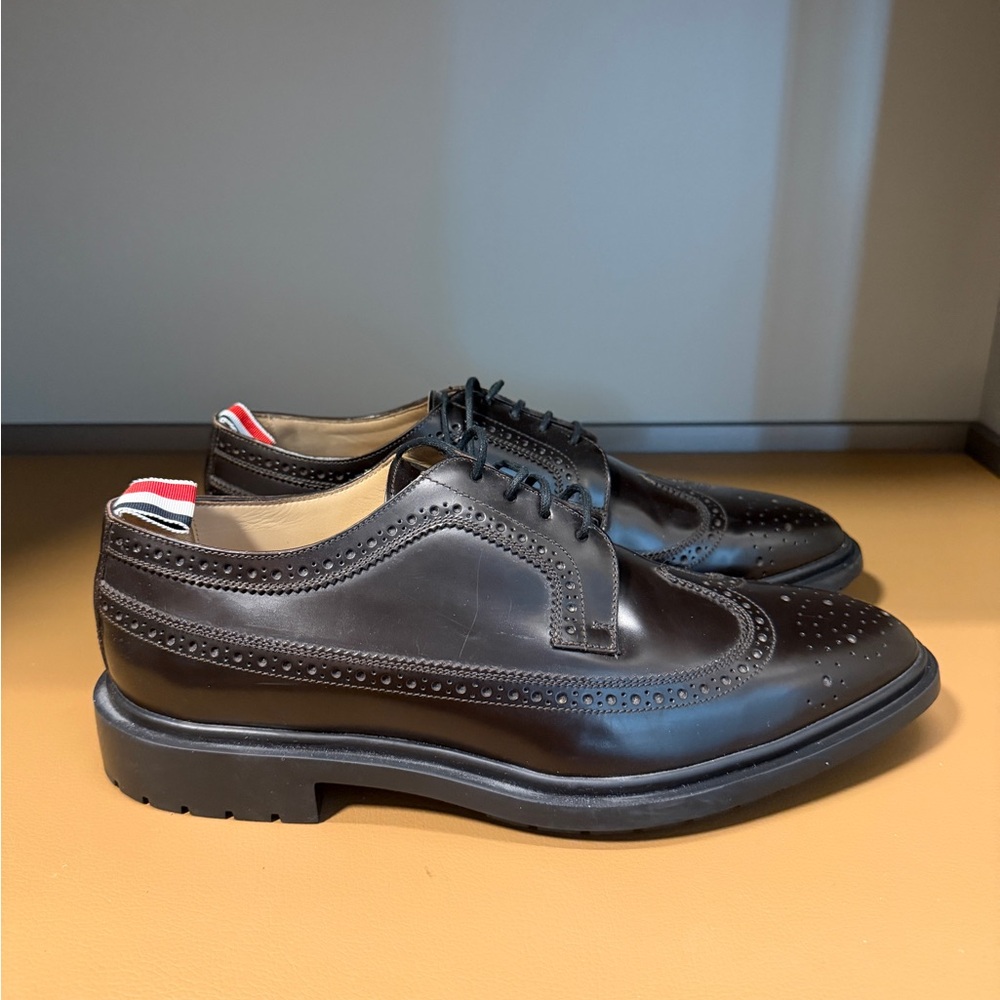 Thom Browne Dark Brown Brogue Oxfords